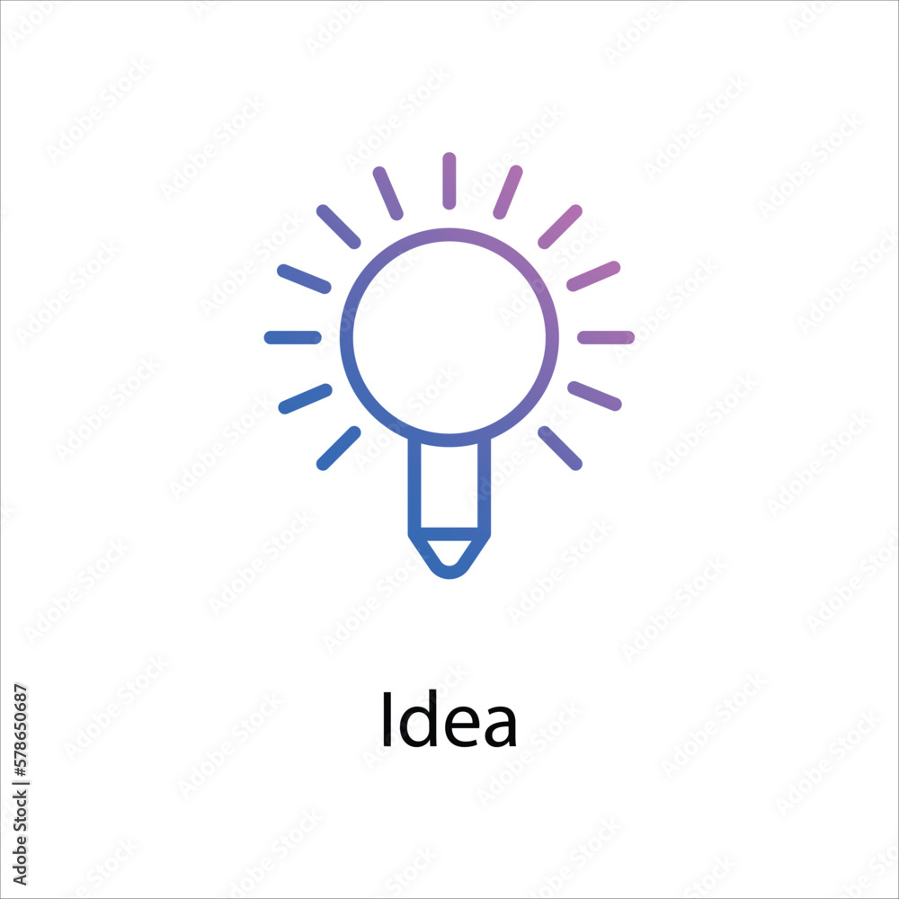 Idea icon vector stock