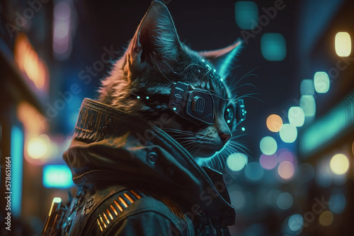 cyberounk cat