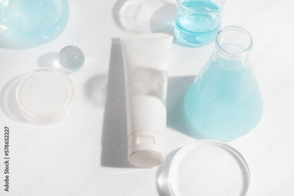 makeup cosmetic medical skin care, a mockup for cream lotion bottle product, packaging on white background makeup cosmetic medical skin care, a mockup for cream lotion bottle product, packaging on white background
