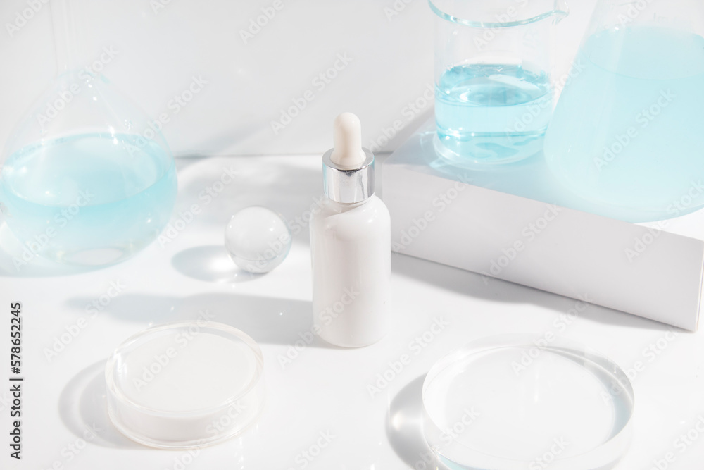 makeup cosmetic medical skin care, a mockup for cream lotion bottle product, packaging on white background makeup cosmetic medical skin care, a mockup for cream lotion bottle product, packaging on white background