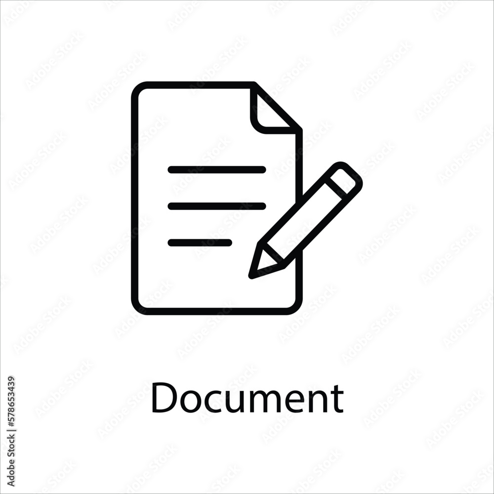 Document icon vector stock Document icon vector stock