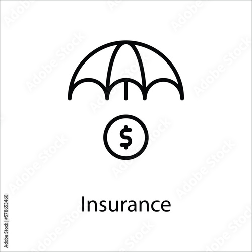 Insurance icon vector stock