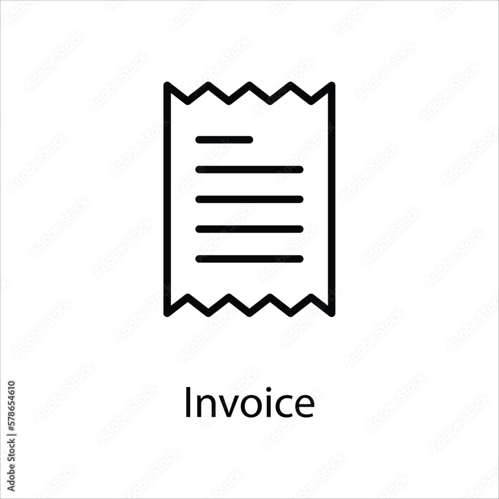 Invoice icon vector stock Invoice icon vector stock