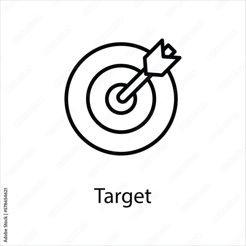 Target icon vector stock Target icon vector stock