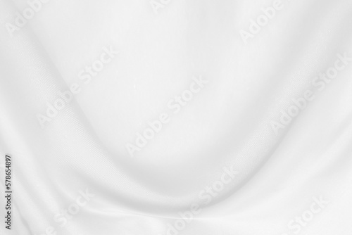 abstract white fabric background with soft waves