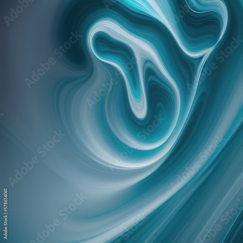 Wavy shapes mixing colors, gradient background, generative ai. © Mountains Hunter