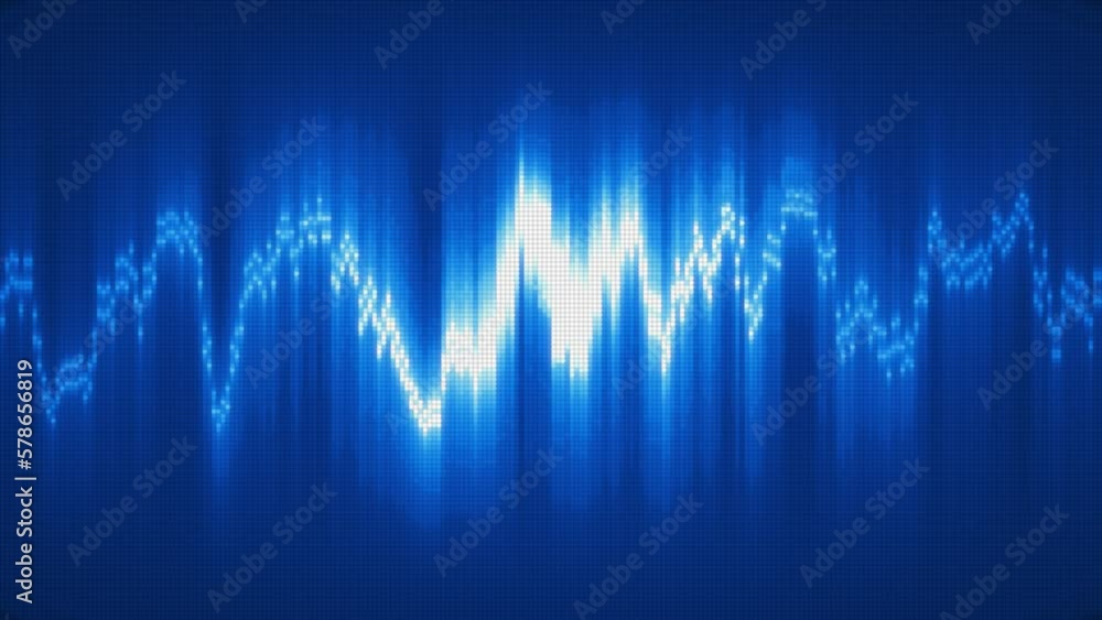 Abstract blue energy equalizer from particles and dots abstract background, video 4k, 60 fps Abstract blue energy equalizer from particles and dots abstract background, video 4k, 60 fps