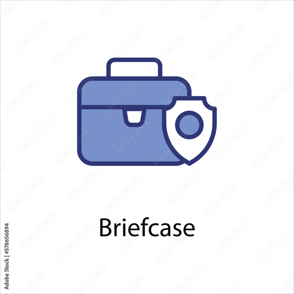 Briefcase icon vector stock Briefcase icon vector stock