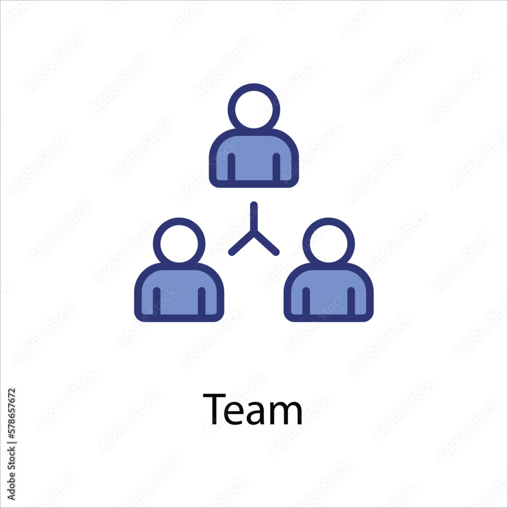 Team icon vector stock Team icon vector stock
