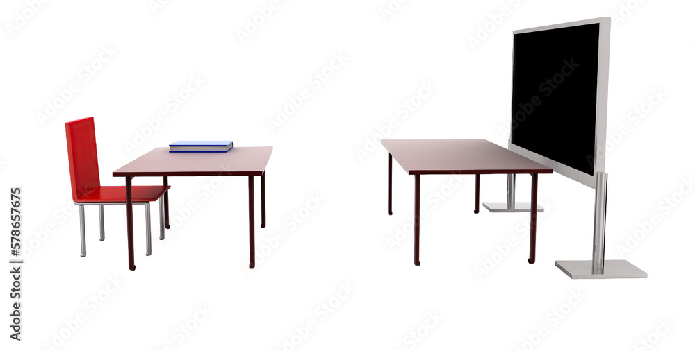 3d classroom concept 3d classroom concept
