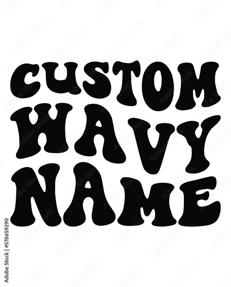 Custom Wavy Name design