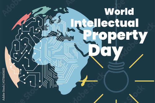 Illustration vector graphic of world intellectual property day