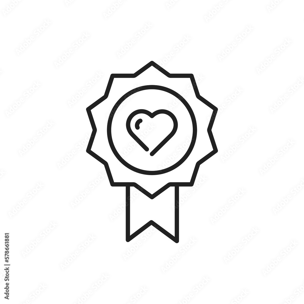Volunteerism Badge Icon. Charity Award Icon. Volunteerism Badge Icon. Charity Award Icon.