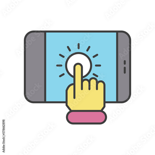 Pay Per Click icon vector stock