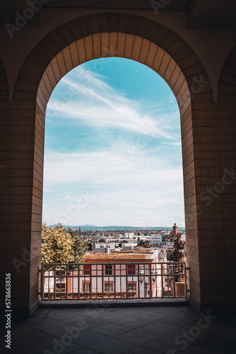 View through an arch