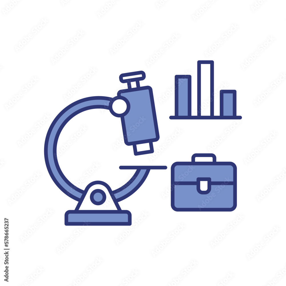 Obraz premium Market Research icon vector stock