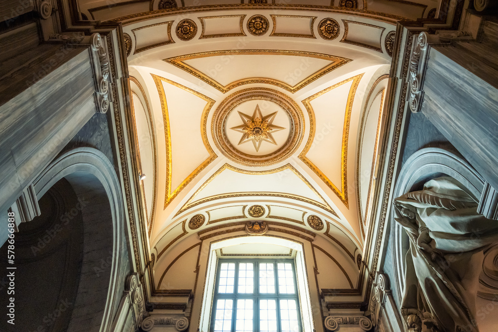 Interiors of the magnificent Santa Maria Maggiore basilica in Rome