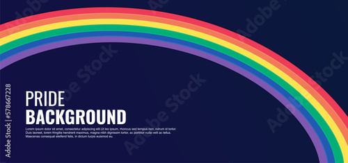 LGBT pride abstract background. Vector background with rainbow colors. Vector Banner Template for Pride Month	