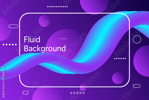 Abstract Color Fluid Background Vector illustration