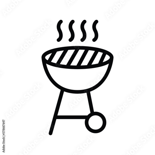 barbeque icon vector stock