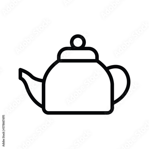 tea kettle icon vector stock