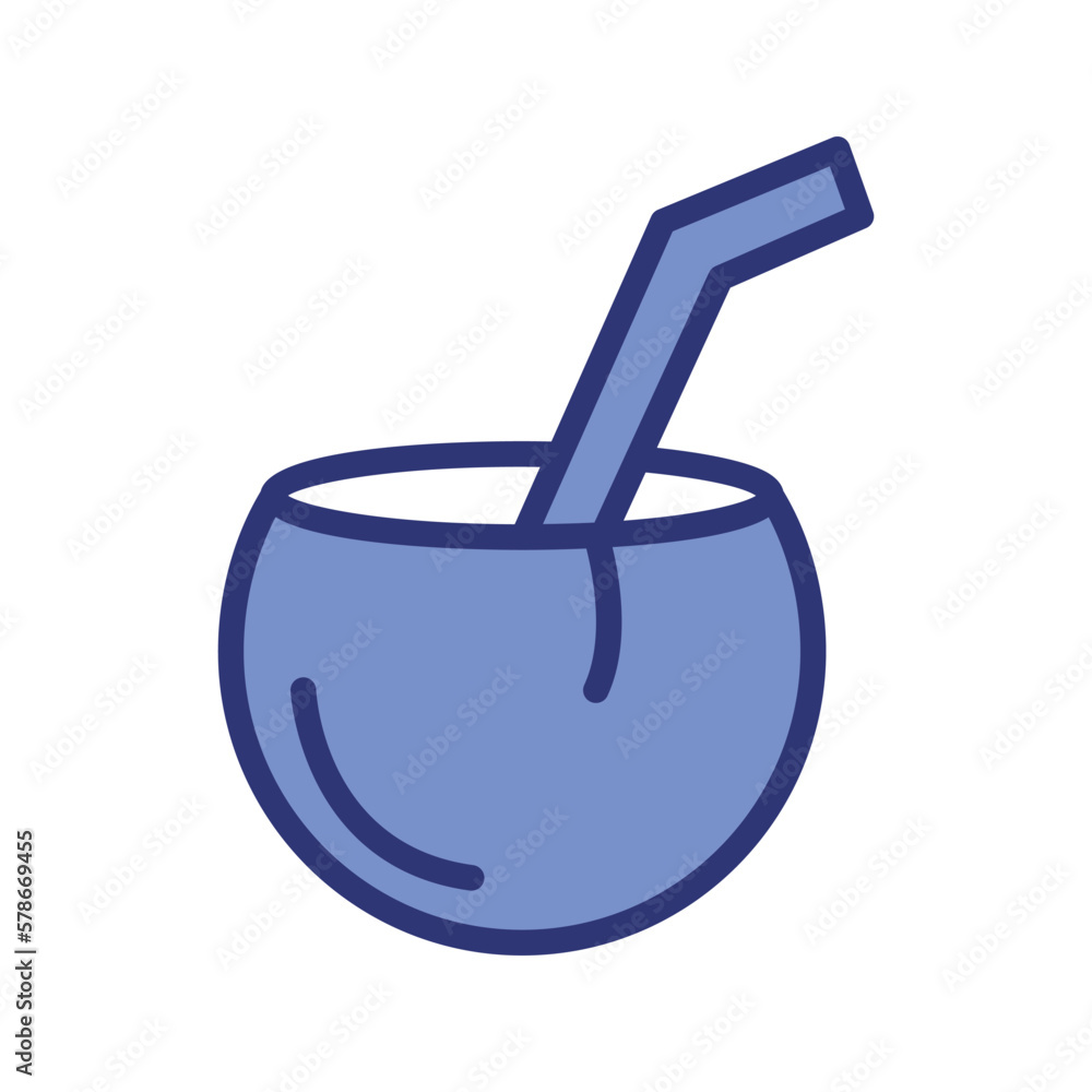 coconut icon vector stock coconut icon vector stock