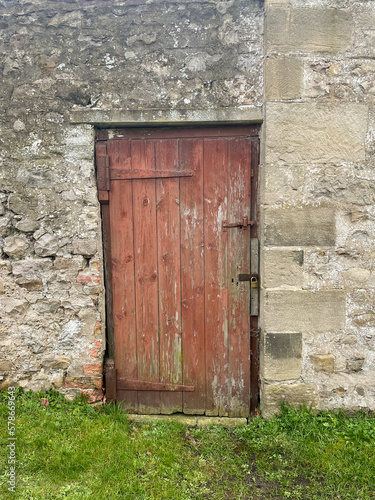 Door to ancient walled garden 