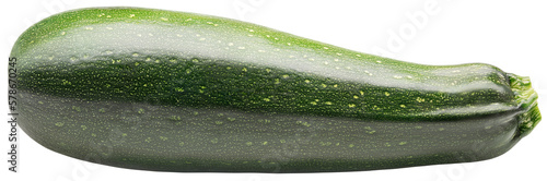 Zucchini or courgettes isolated on transparent background
