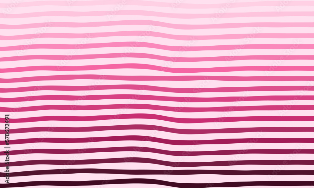 Fototapeta premium Różowe tło w paski w różowych odcieniach. Letni, wakacyjny design. Abstrakcyjne tło w kolorowe geometryczne linie.