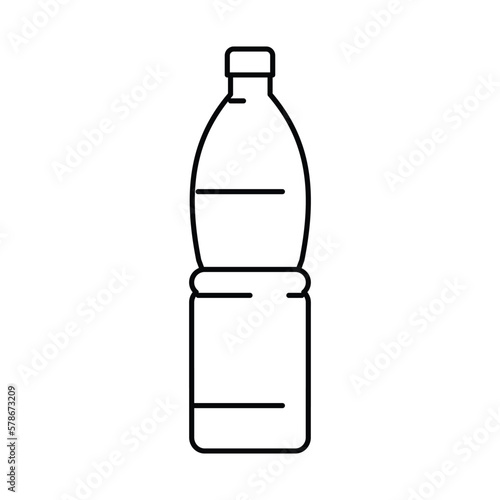 drink water plastic bottle line icon vector illustration
