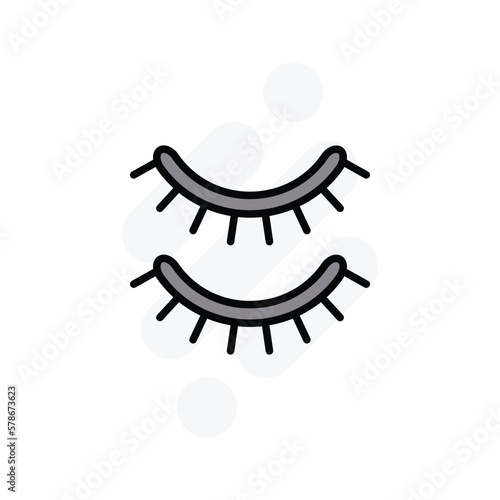eyebrows icon vector stock