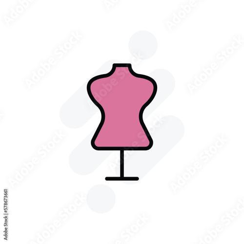 cloth dummy icon vector stock