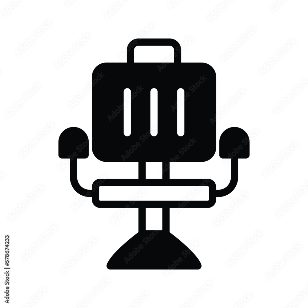 salon chair icon vector stock salon chair icon vector stock