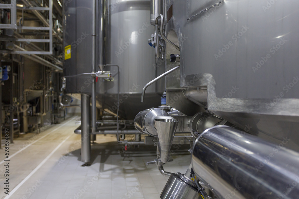 Special equipment of milk processing facility.