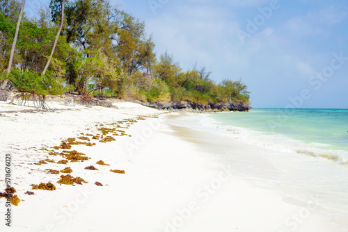 Get lost in the stunning nature of Kiwengwa Beach, Zanzibar, Tanzania with breathtaking panoramic views from above photo