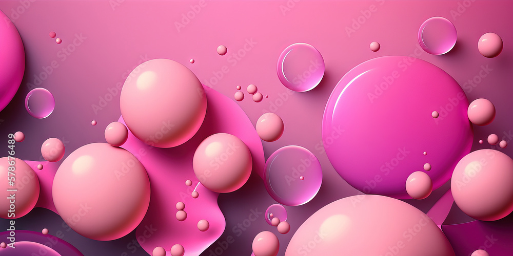 Modern pink background. Generative AI