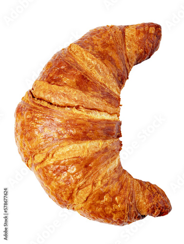 Fotografie fresh croissant on transparent background. png file
