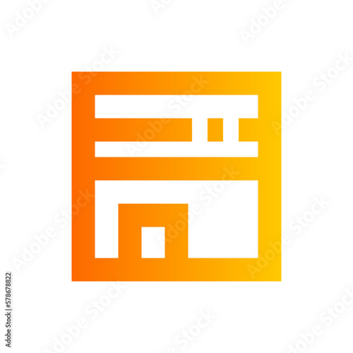 kaaba gradient icon
