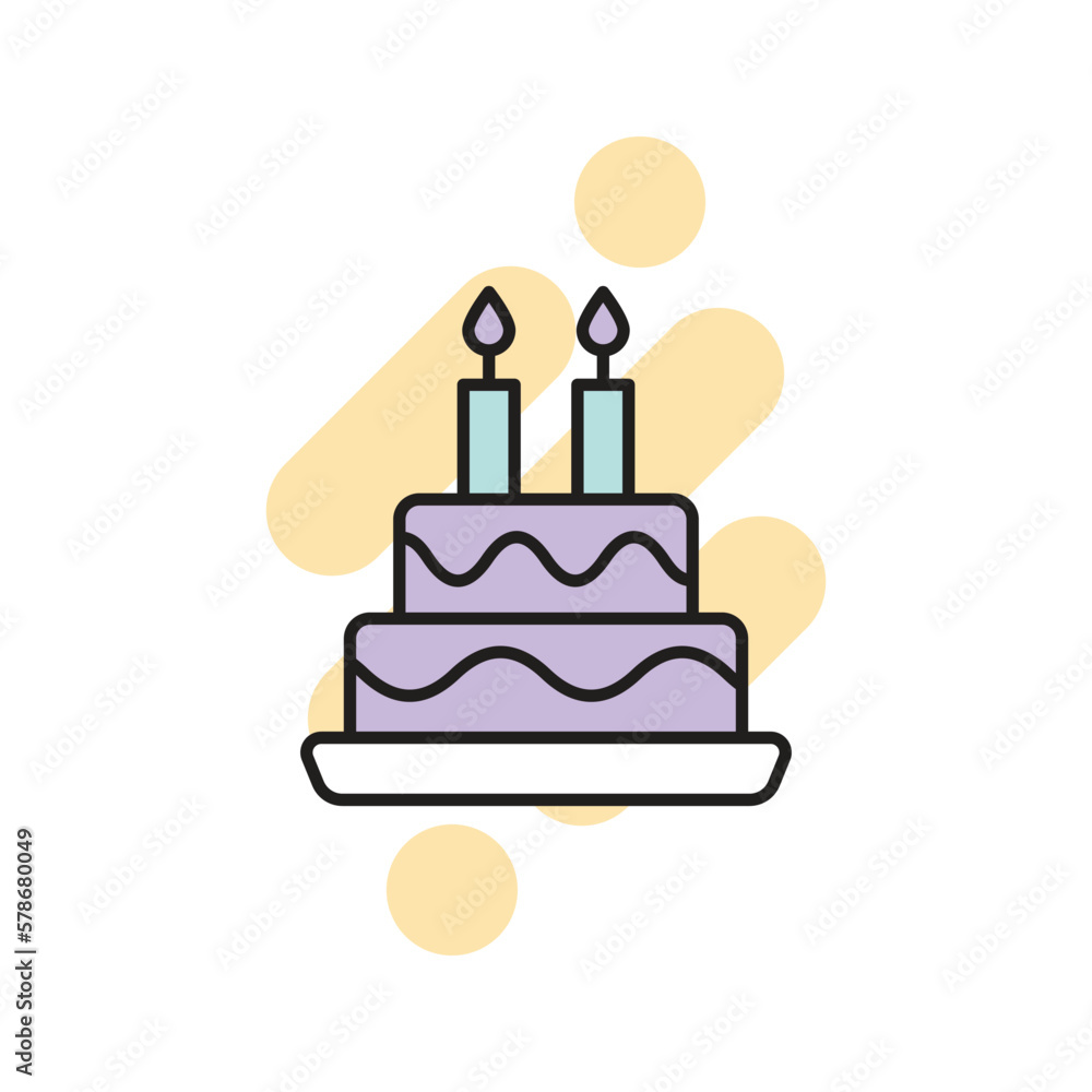 cake icon vector stock cake icon vector stock