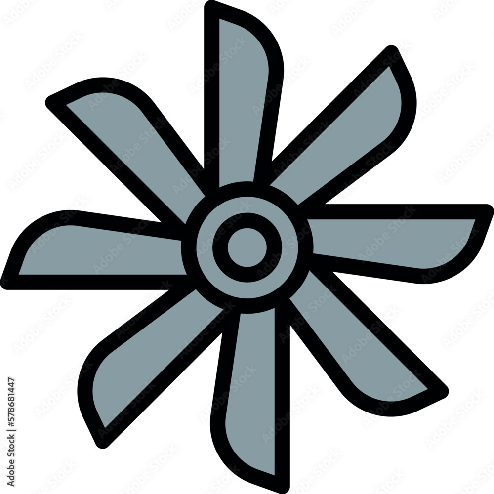Engine fan icon outline vector. Car auto. System service Engine fan icon outline vector. Car auto. System service
