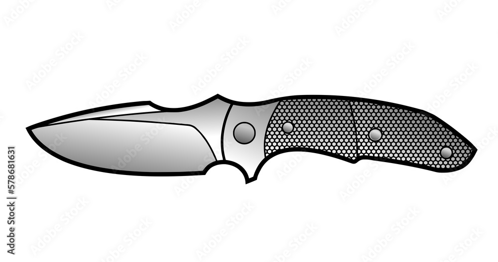 hunting knife on a white background hunting knife on a white background