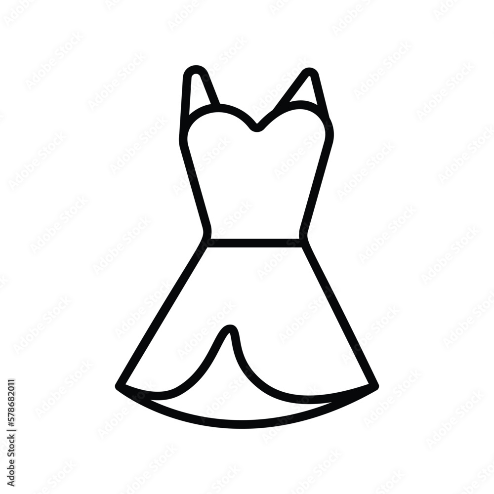 dress icon vector stock dress icon vector stock