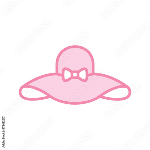 women hat icon vector stock