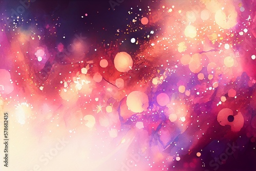 background image of sparkles, watercolor style AI Generated