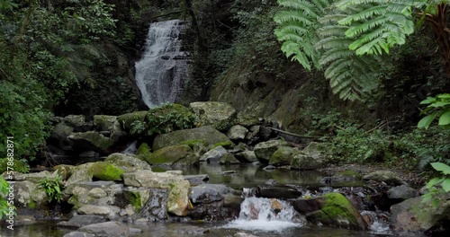 Wufengqi Waterfall in Yilan of Taiwan photo