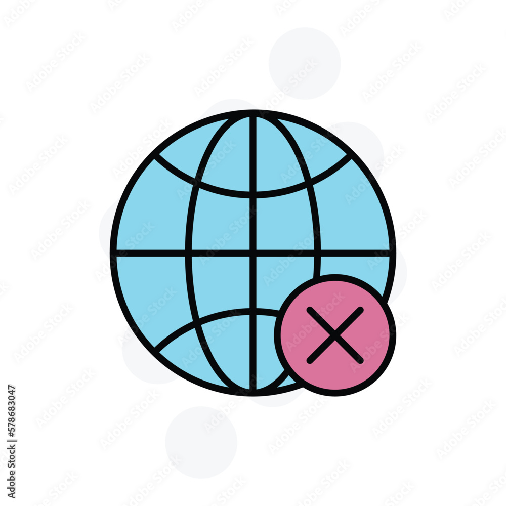 connection error icon vector stock connection error icon vector stock