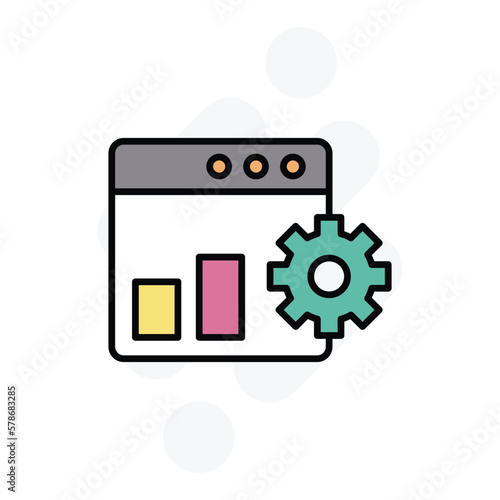 web panel icon vector stock
