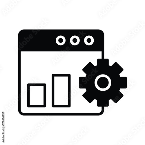 web panel icon vector stock