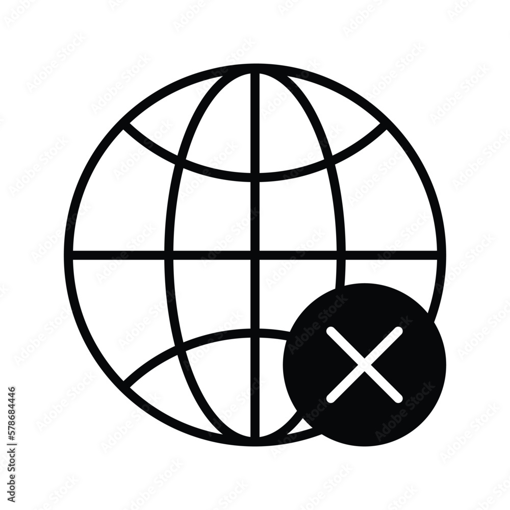 connection error icon vector stock connection error icon vector stock