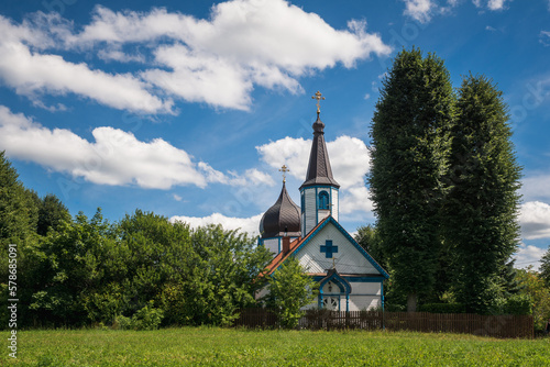 Orthodox church of the Assumption of the Holy Mother of God in Wojnowo, Warminsko-Mazurskie, Poland